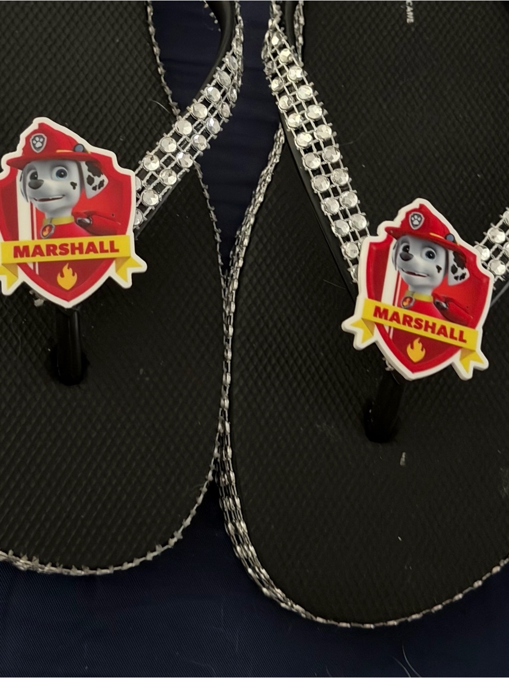 PAW Patrol Marshall Black  Flip Flops